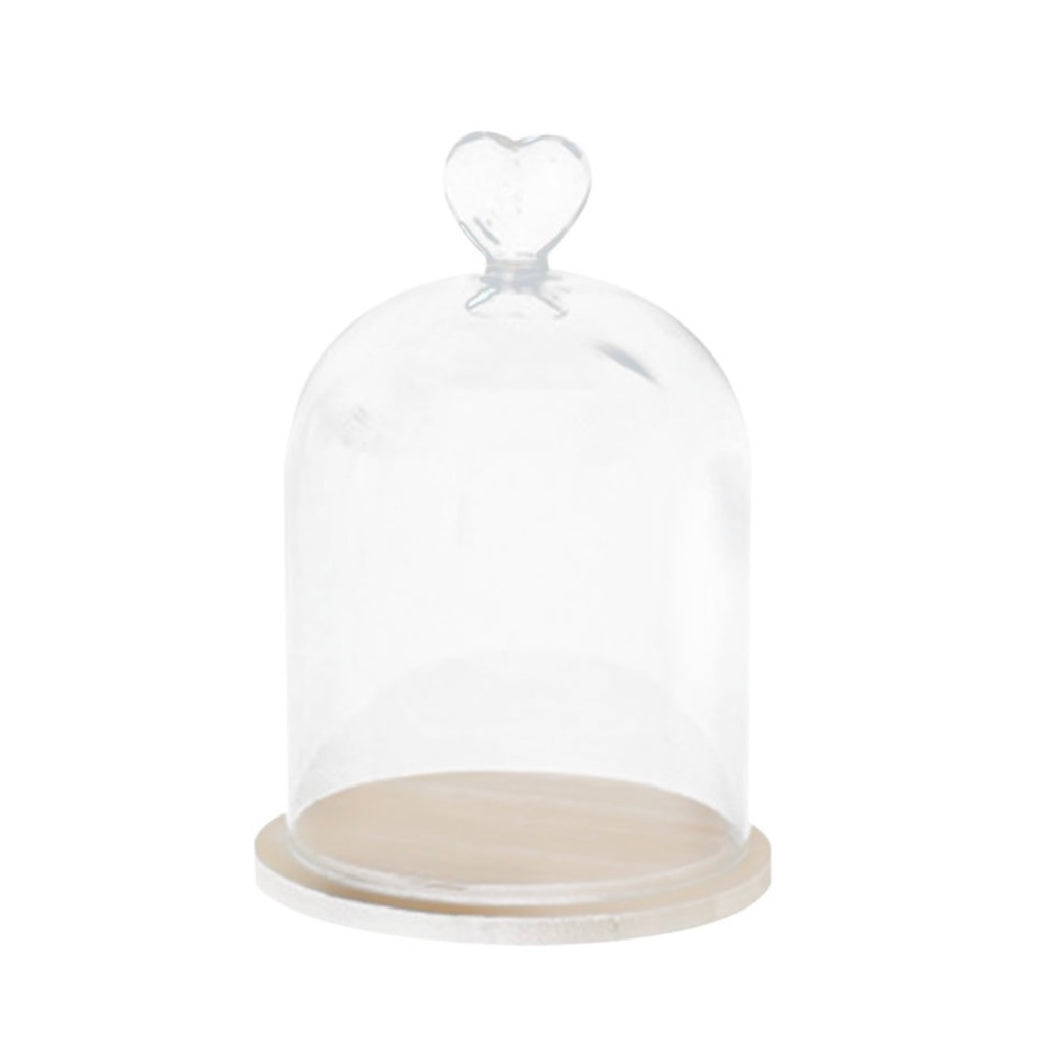 LAILA Cloche with Bamboo Base Medium