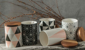 MIA Storage Canister with Acacia Lid Modern