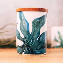 Load image into Gallery viewer, MIA Storage Canister with Acacia Lid Green Foliage

