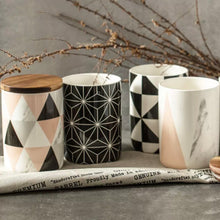 Load image into Gallery viewer, MIA Storage Canister with Acacia Lid Black Geo
