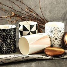 Load image into Gallery viewer, MIA Storage Canister with Acacia Lid White Geo
