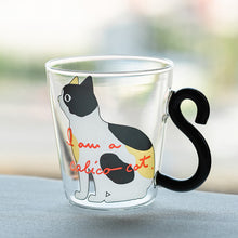 Load image into Gallery viewer, FELINE Glass Cup Calico Cat
