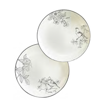 Load image into Gallery viewer, Sketchbook Bird Set of 2 Dinner Plate
