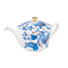 Load image into Gallery viewer, Blue Floral Etoile Tea Pot
