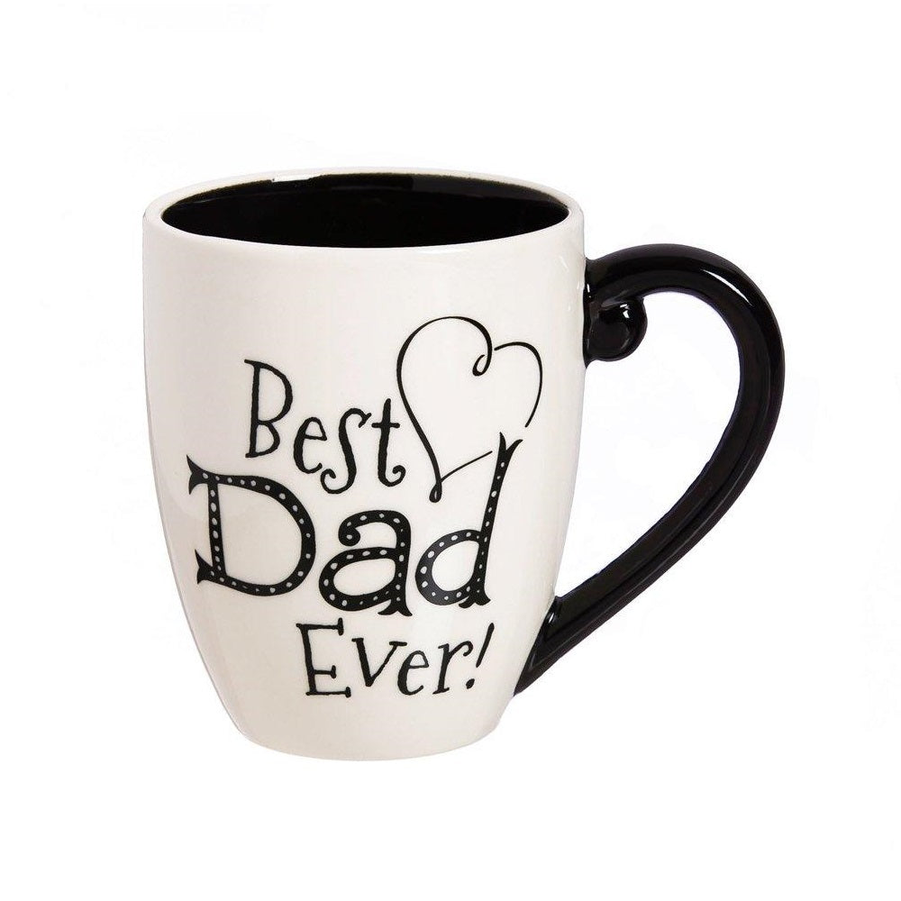 Black Ink Best Dad Ever Cup