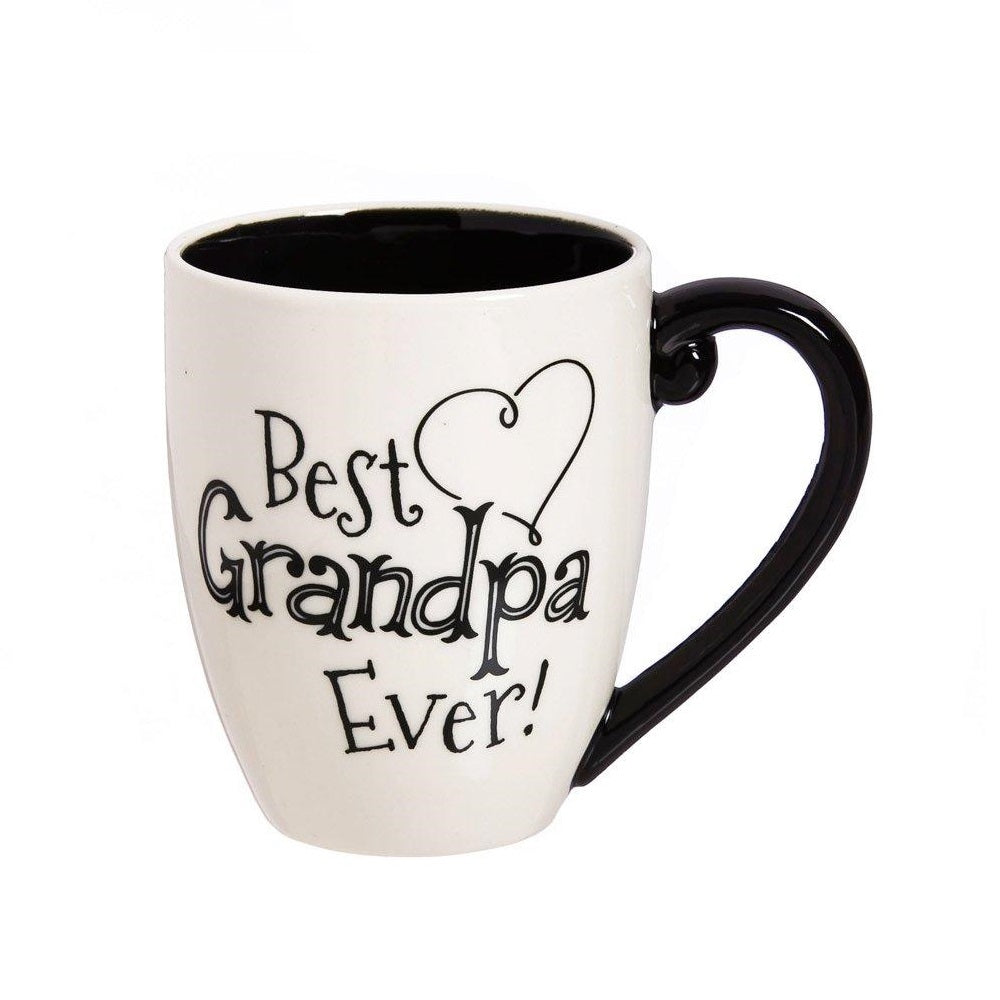 Black Ink Best Grandpa Ever Cup