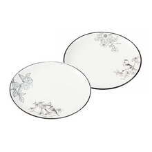 Load image into Gallery viewer, Sketchbook Bird Set of 2 Dinner Plate
