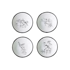 Sketchbook Birds Set of 4 Sauce Dish