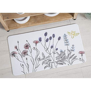 MABEL Microfiber Mat Stamped Botanical