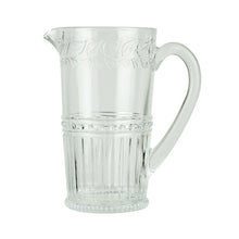 Load image into Gallery viewer, Leaf Line Rustic Glass Pitcher
