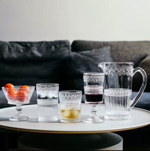 Load image into Gallery viewer, Leaf Line Rustic Glass Pitcher

