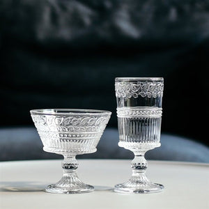 Leaf Line Rustic Set of 2 Stemmed Dessert Bowls