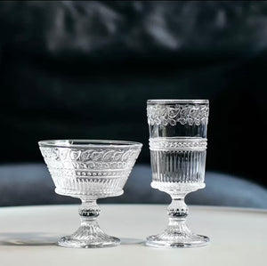 Leaf Line Rustic Set of 2 Wine Goblets