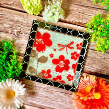 Load image into Gallery viewer, RENEE 8&quot; Square Glass Plate Floral Symphony
