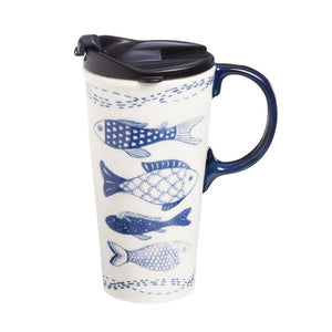 Perfect Cup Inky Blue Fish