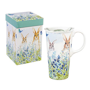 Perfect Latte Cup Bunnies In The Meadow