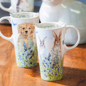 Perfect Latte Cup Bunnies In The Meadow