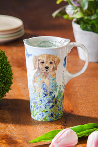 Perfect Latte Cup Puppies In The Meadow