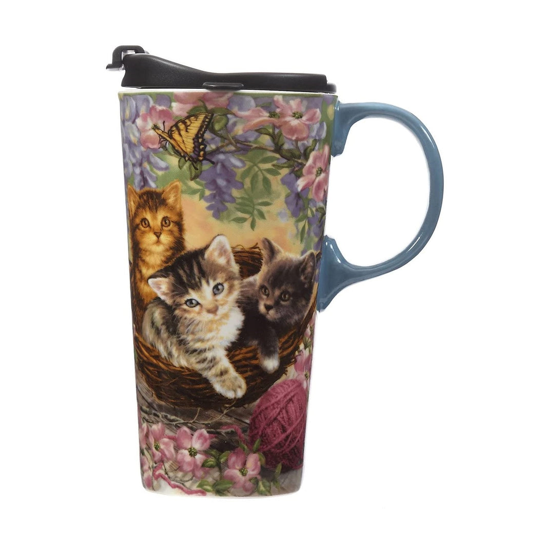Perfect Cup Kittens & Flowers
