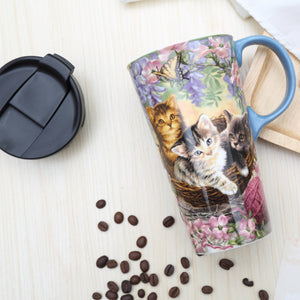 Perfect Cup Kittens & Flowers
