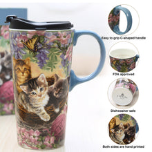 Load image into Gallery viewer, Perfect Cup Kittens &amp; Flowers
