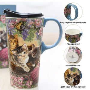 Perfect Cup Kittens & Flowers
