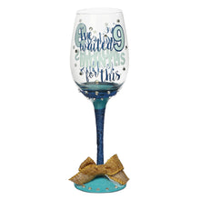 Load image into Gallery viewer, STORK Wine Glass Baby Boy
