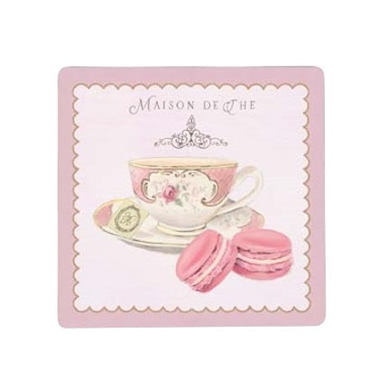 REESE Glass Trivet Macaron Tea