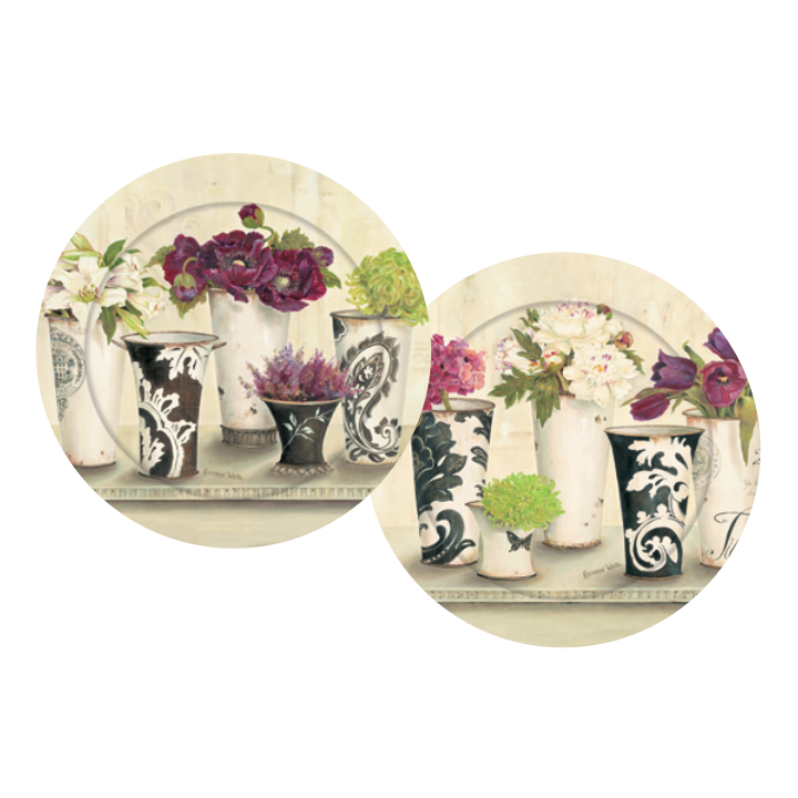 SELMA Dessert Plates Set of 4 Jardin Botanique