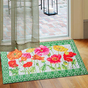 LUNA Embossed Floor Mat Poppy Field