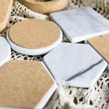 Load image into Gallery viewer, KARI Marble Coasters Hexagon
