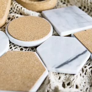KARI Marble Coasters Hexagon