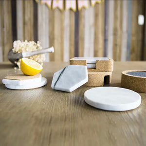 KARI Marble Coasters Round