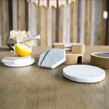 Load image into Gallery viewer, KARI Marble Coasters Hexagon
