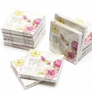 Paper Cocktail Napkin French Lilacs