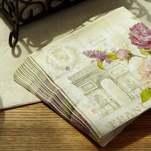 Load image into Gallery viewer, Paper Cocktail Napkin French Lilacs
