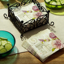 Load image into Gallery viewer, Paper Cocktail Napkin French Lilacs
