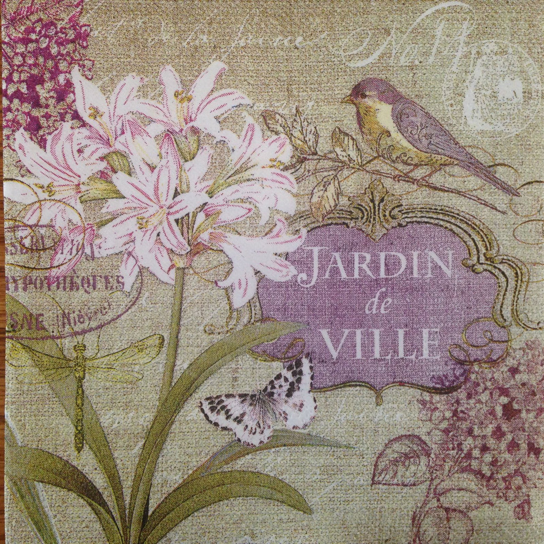 Paper Cocktail Napkins Jardin De Ville