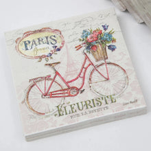 Load image into Gallery viewer, Paper Cocktail Napkin Paris Postcard
