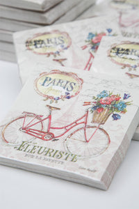 Paper Cocktail Napkin Paris Postcard