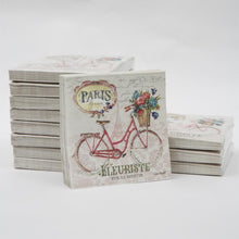 Load image into Gallery viewer, Paper Cocktail Napkin Paris Postcard
