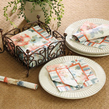Load image into Gallery viewer, Embossed Paper Cocktail Napkin Summer Bloom
