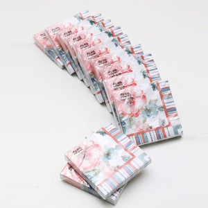 Embossed Paper Cocktail Napkin Summer Bloom