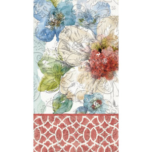 Embossed Paper Guest Napkin Summer Bloom