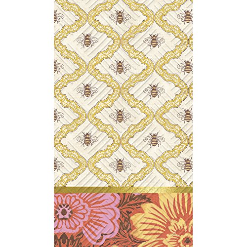 Embossed Paper Guest Napkin Botanical Garden
