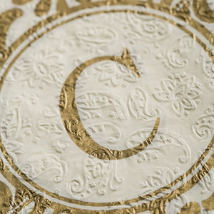 Embossed Monogram Guest Napkin C