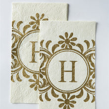 Load image into Gallery viewer, Embossed Monogram Guest Napkin H
