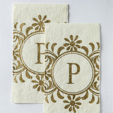 Load image into Gallery viewer, Embossed Monogram Guest Napkin P
