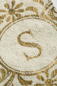 Embossed Monogram Guest Napkin S