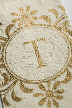 Load image into Gallery viewer, Embossed Monogram Guest Napkin T
